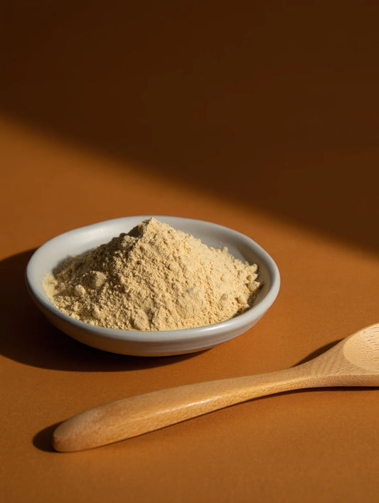 Fuller's Earth clay in bowl - discovering nature's ancient skincare secret for modern beauty